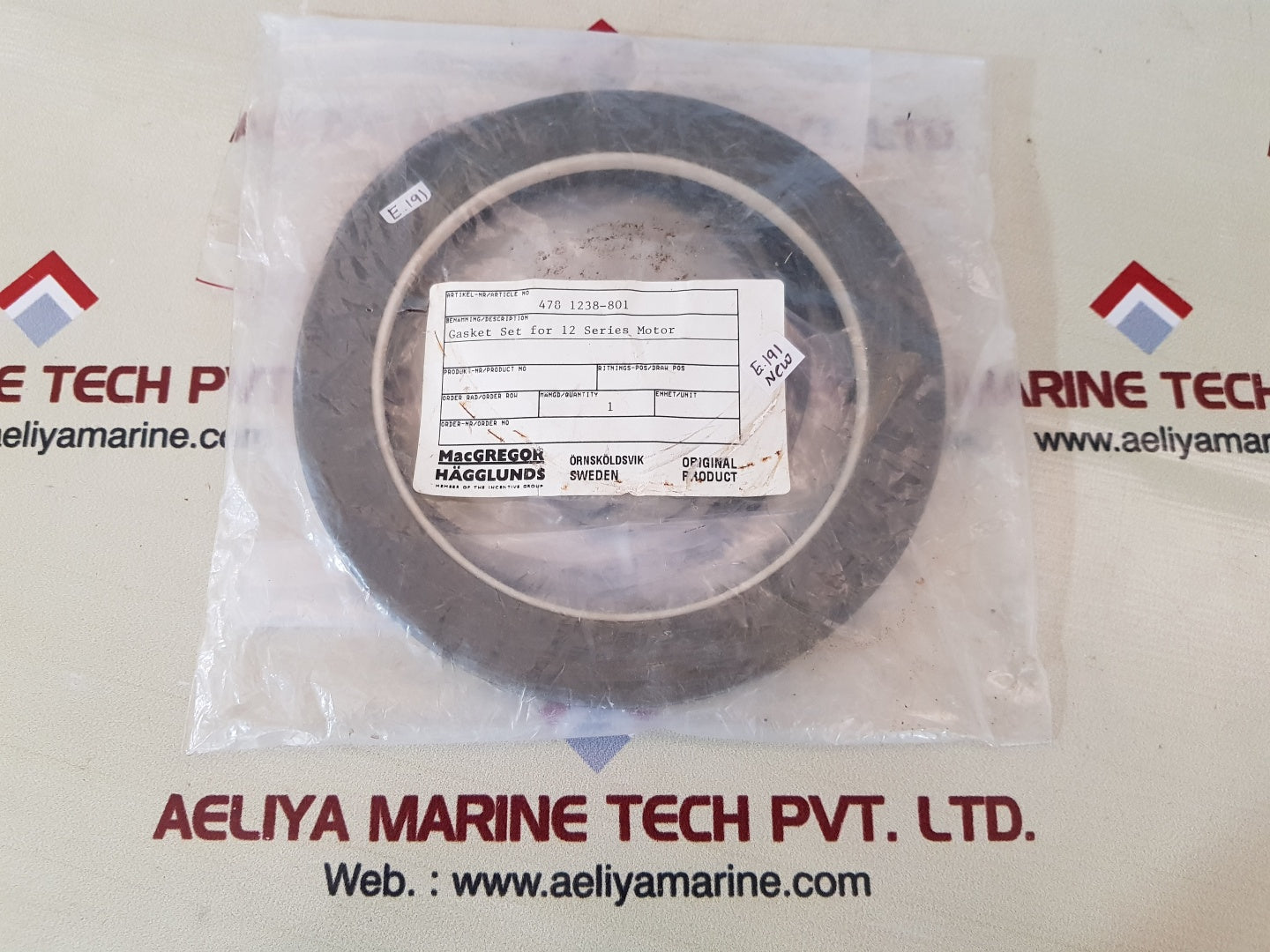Macgregor hagglunds 478 1238-801 gasket set for 12 series motor