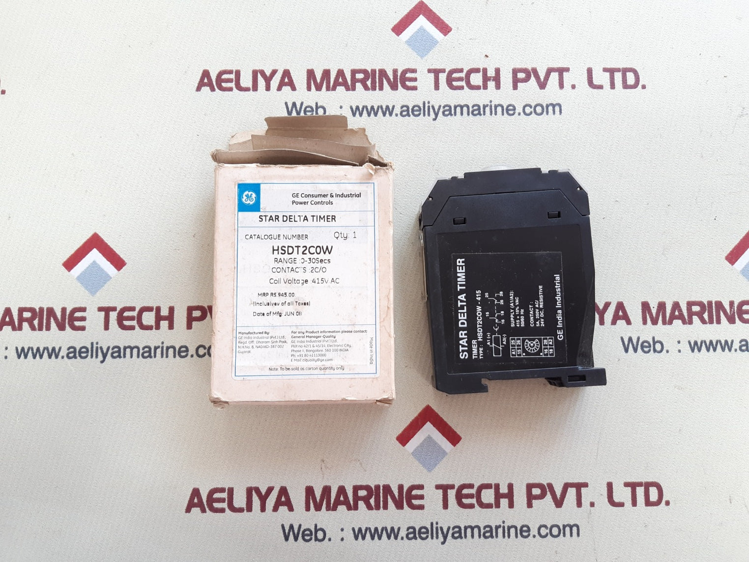 Ge hsdt2cow-415 star delta timer