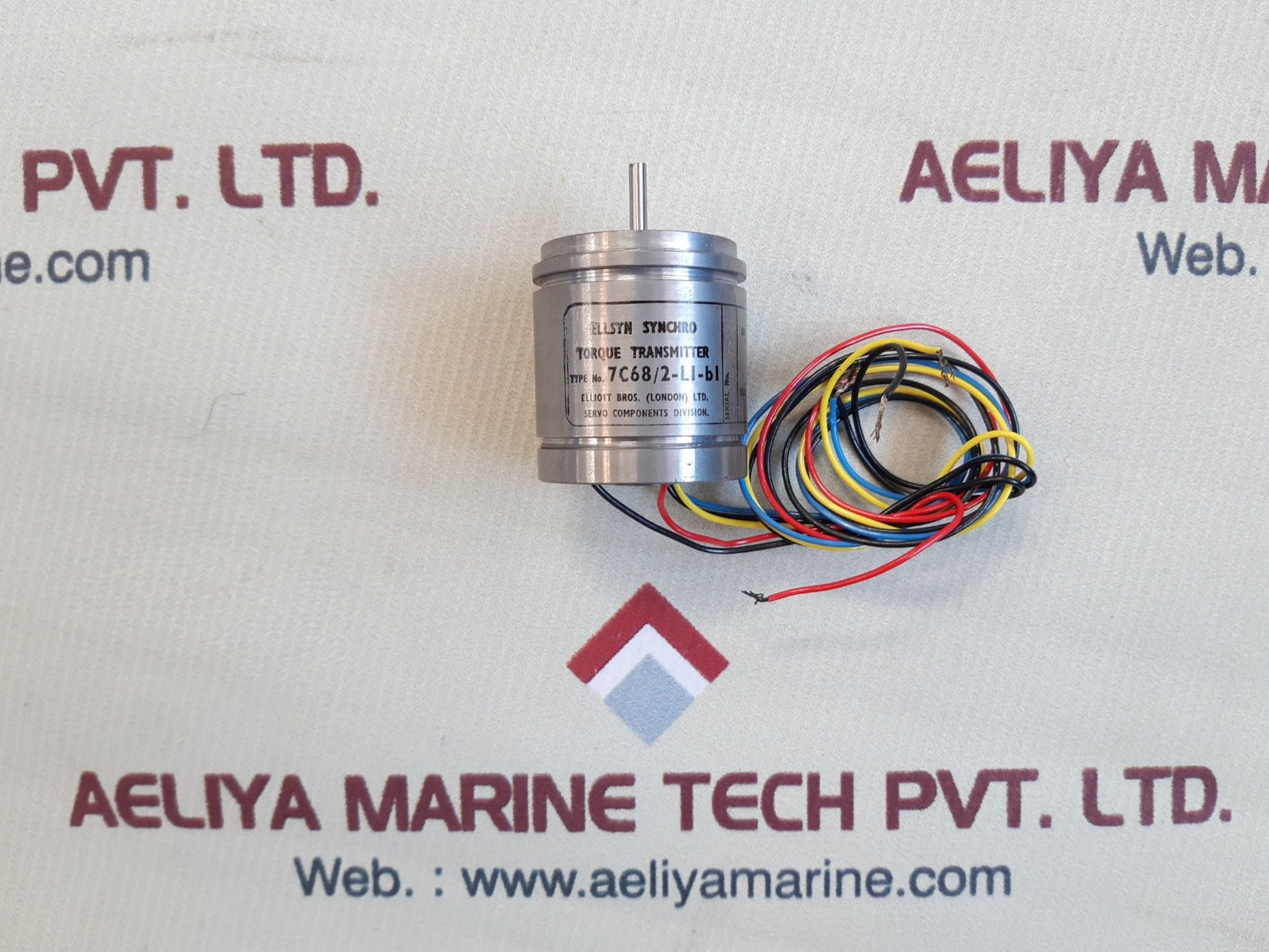 Elliott 7c68/2-li-bi ellsyn synchro torque transmitter
