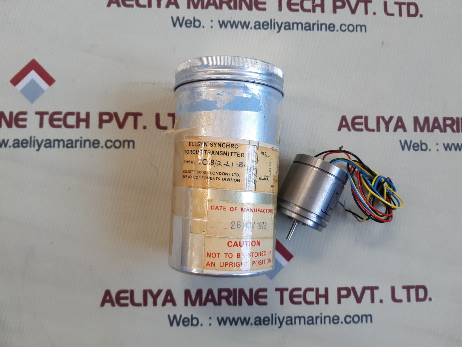 Elliott 7c68/2-li-bi ellsyn synchro torque transmitter