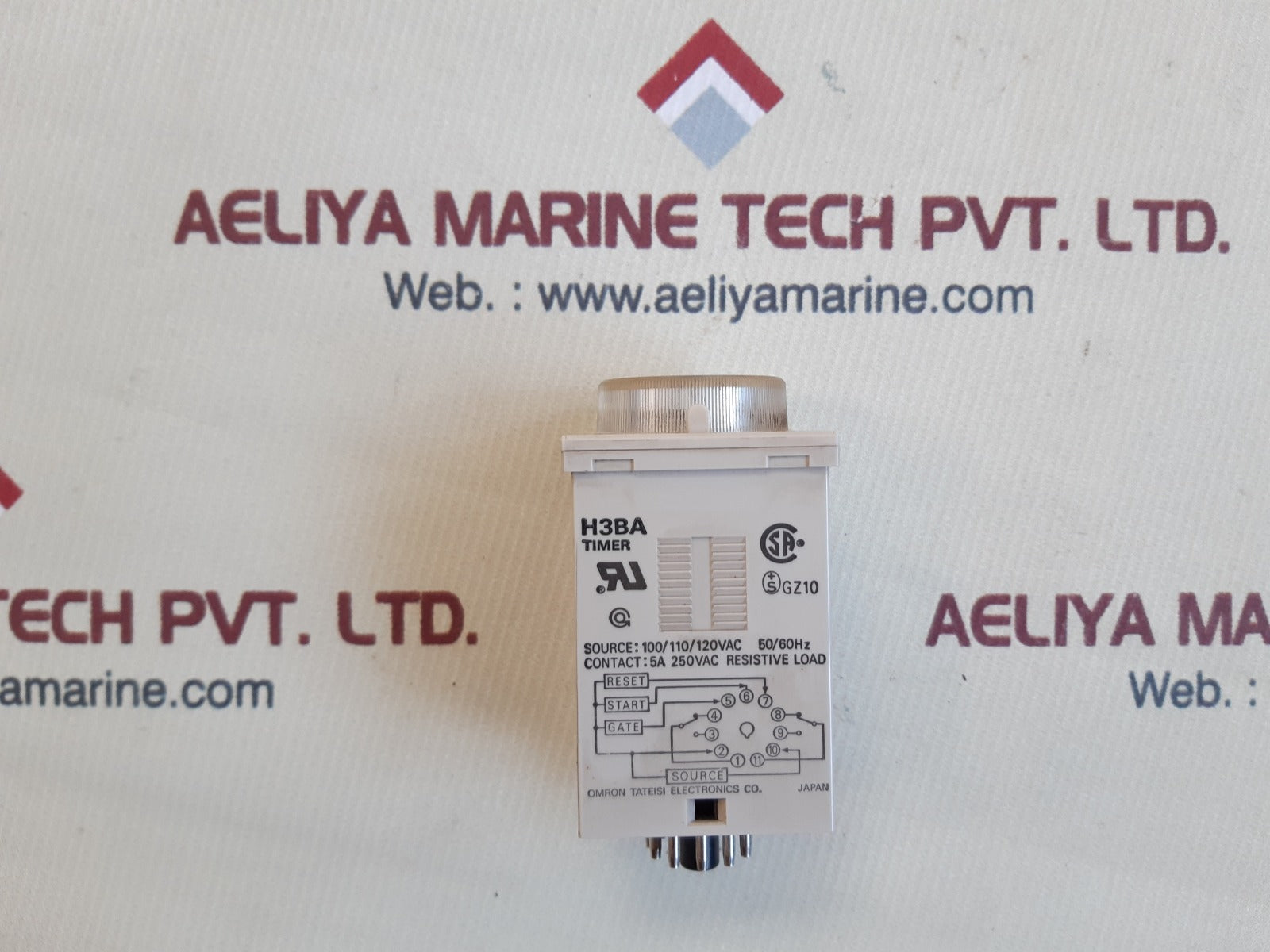 Set of 21x Omron h3ba timer relay 100/110/120vac 50/60hz