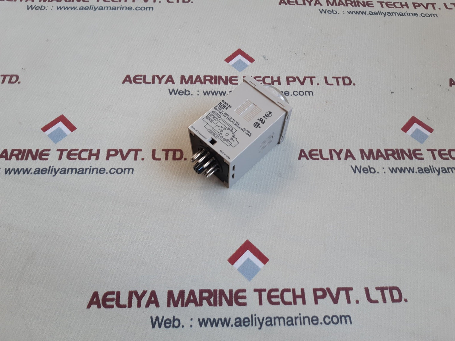 Set of 5x Omron h3ba timer relay 100/110/120vac 0-5sec