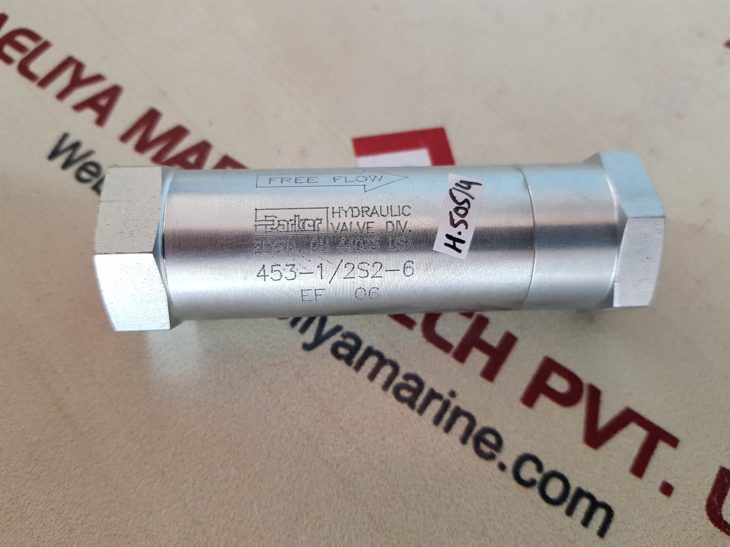 Parker 453-1/2s2-6 hydraulic check valve