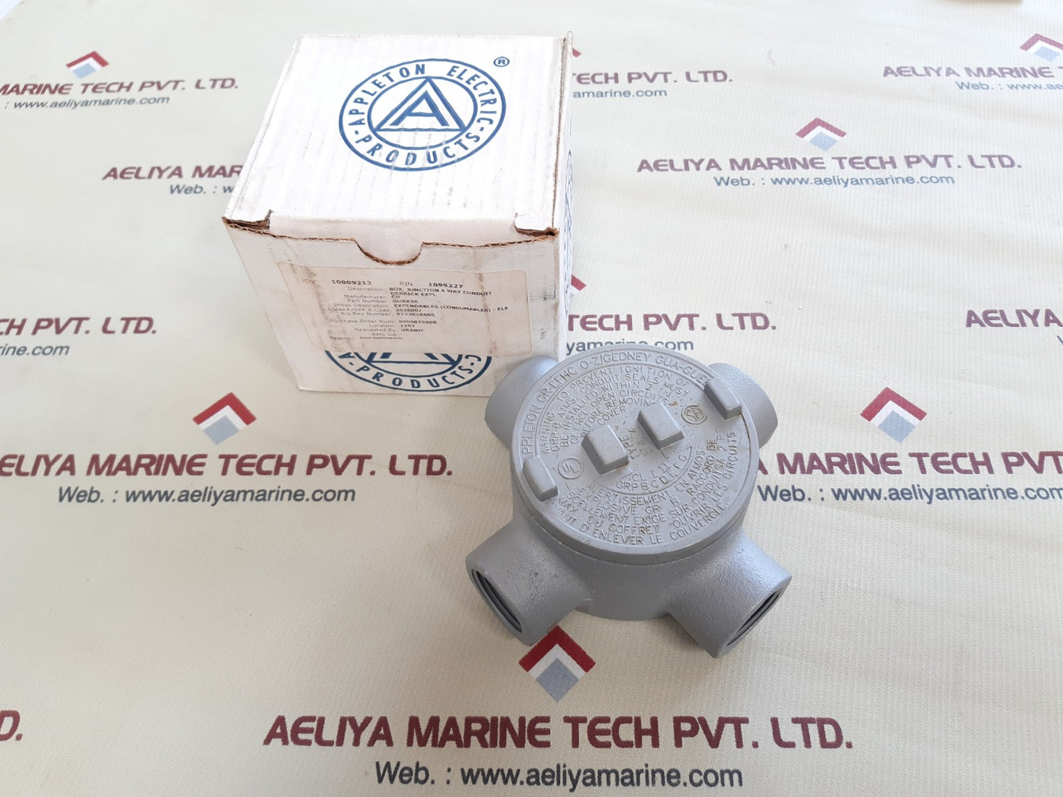 Appleton gr-efhc o-z/gedney gua-gueb outlet box