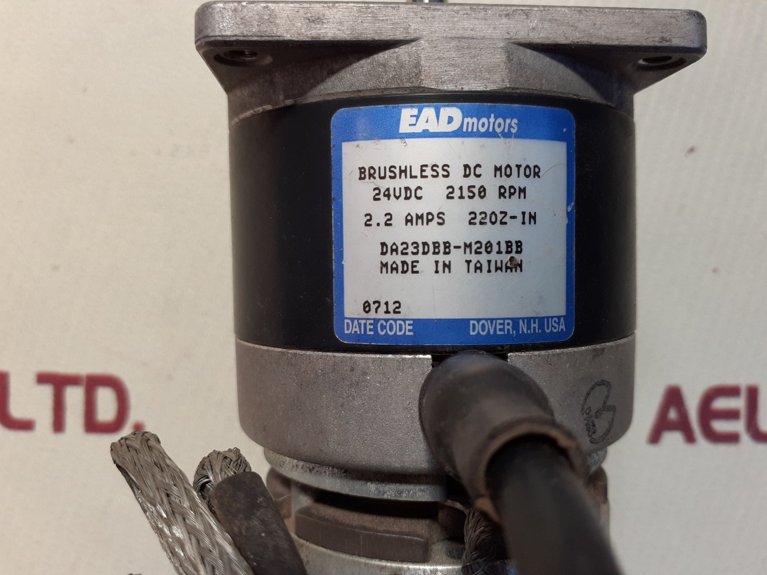 Ead motor da23dbb-m201bb brushless dc motor 24v 2150rpm