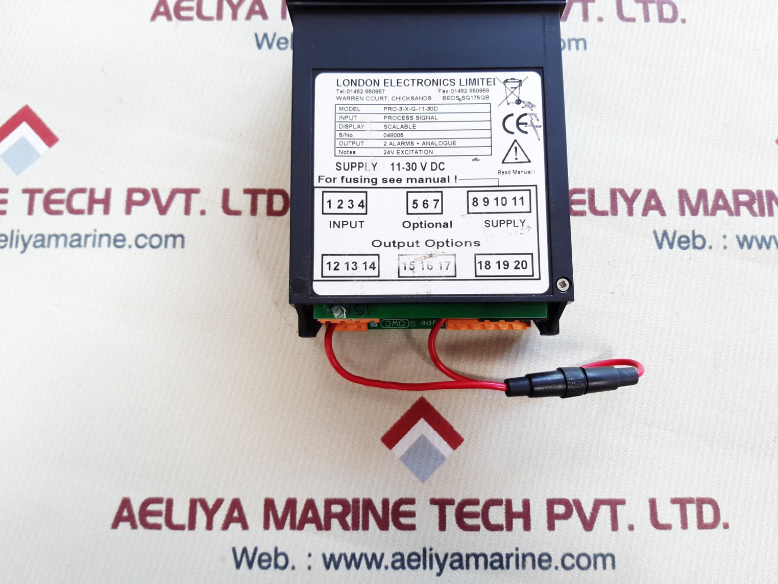 London electronics pro-3-x-g-11-30d display unit