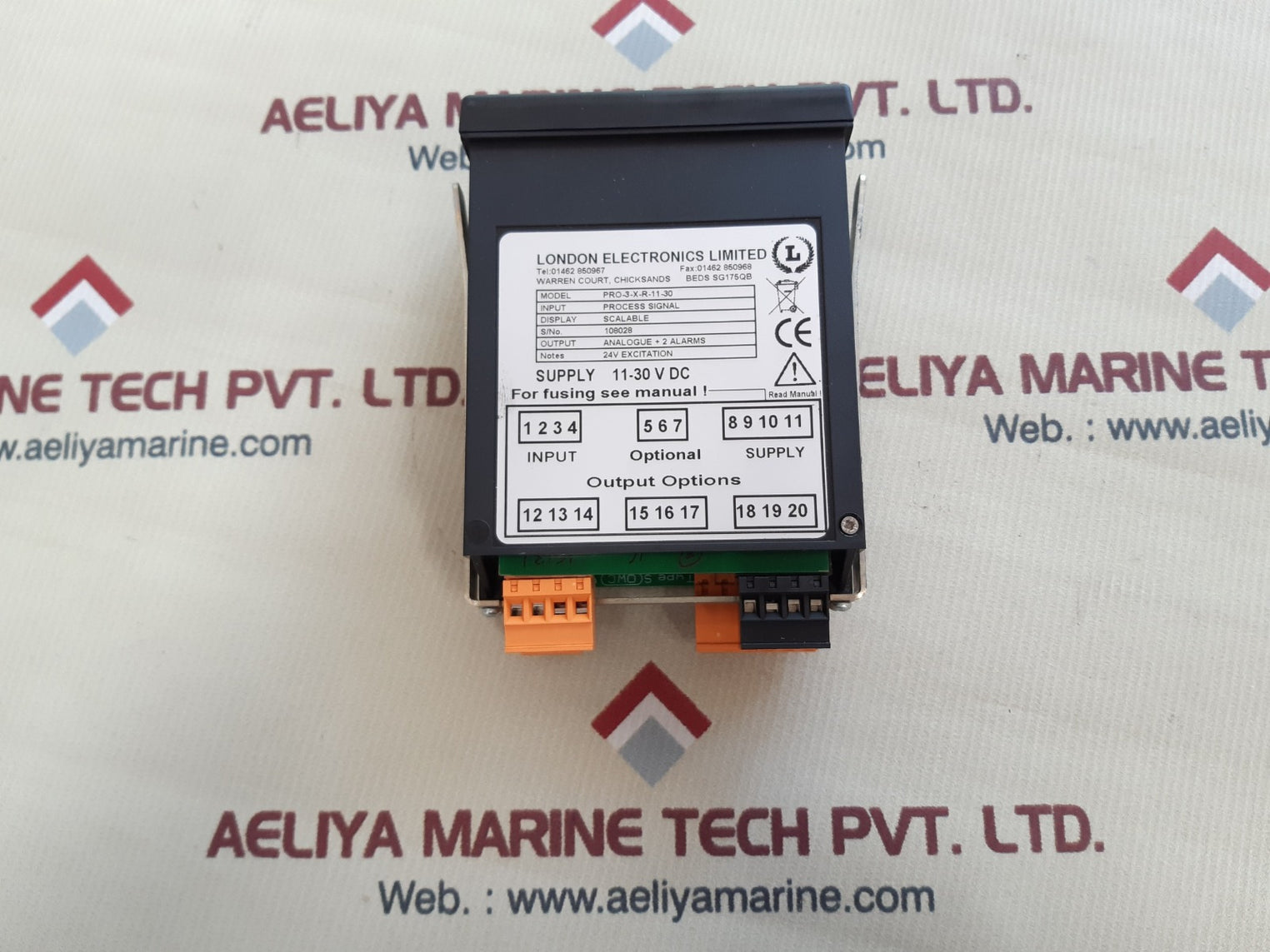 London electronics pro-3-x-r-11-30 display unit