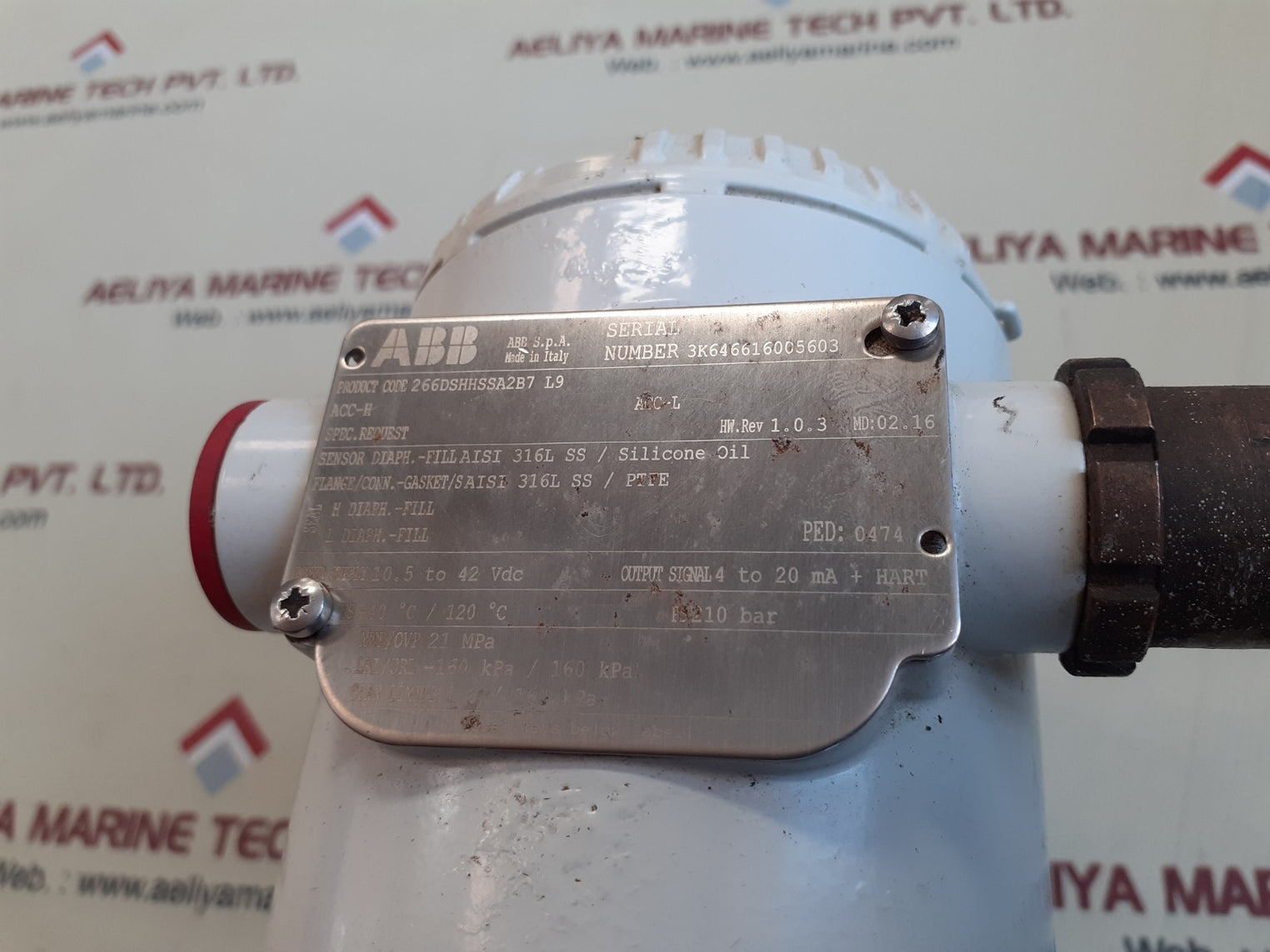 Abb 2600t pressure transmitter 266dshhssa2b7 l9