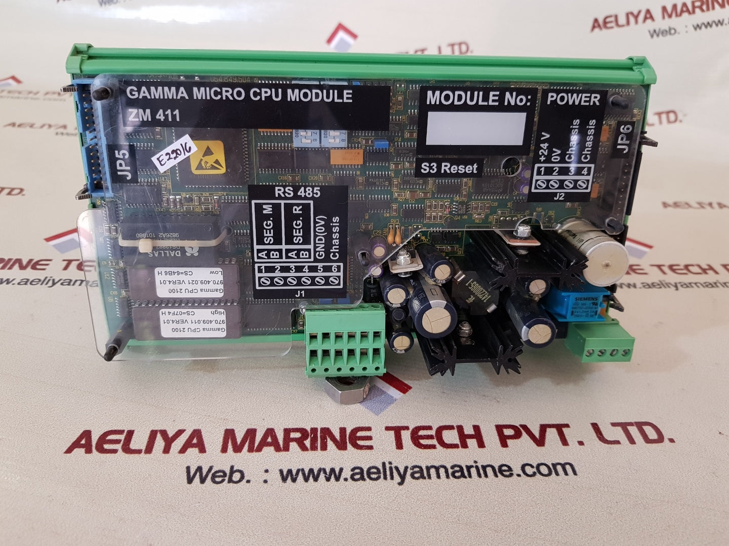 Stn atlas/Lyngso marine 962.002.800/b gamma micro cpu module zm 411