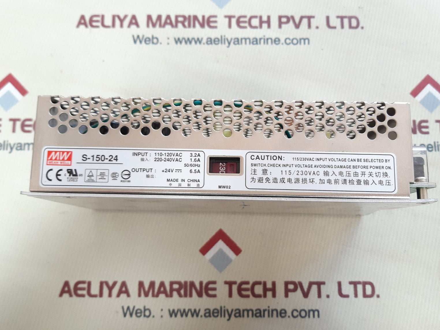 Mean well s-150-24 switching power supply 6.5a