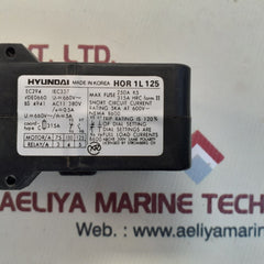 Hyundai hor 1l 125 thermal overload relay