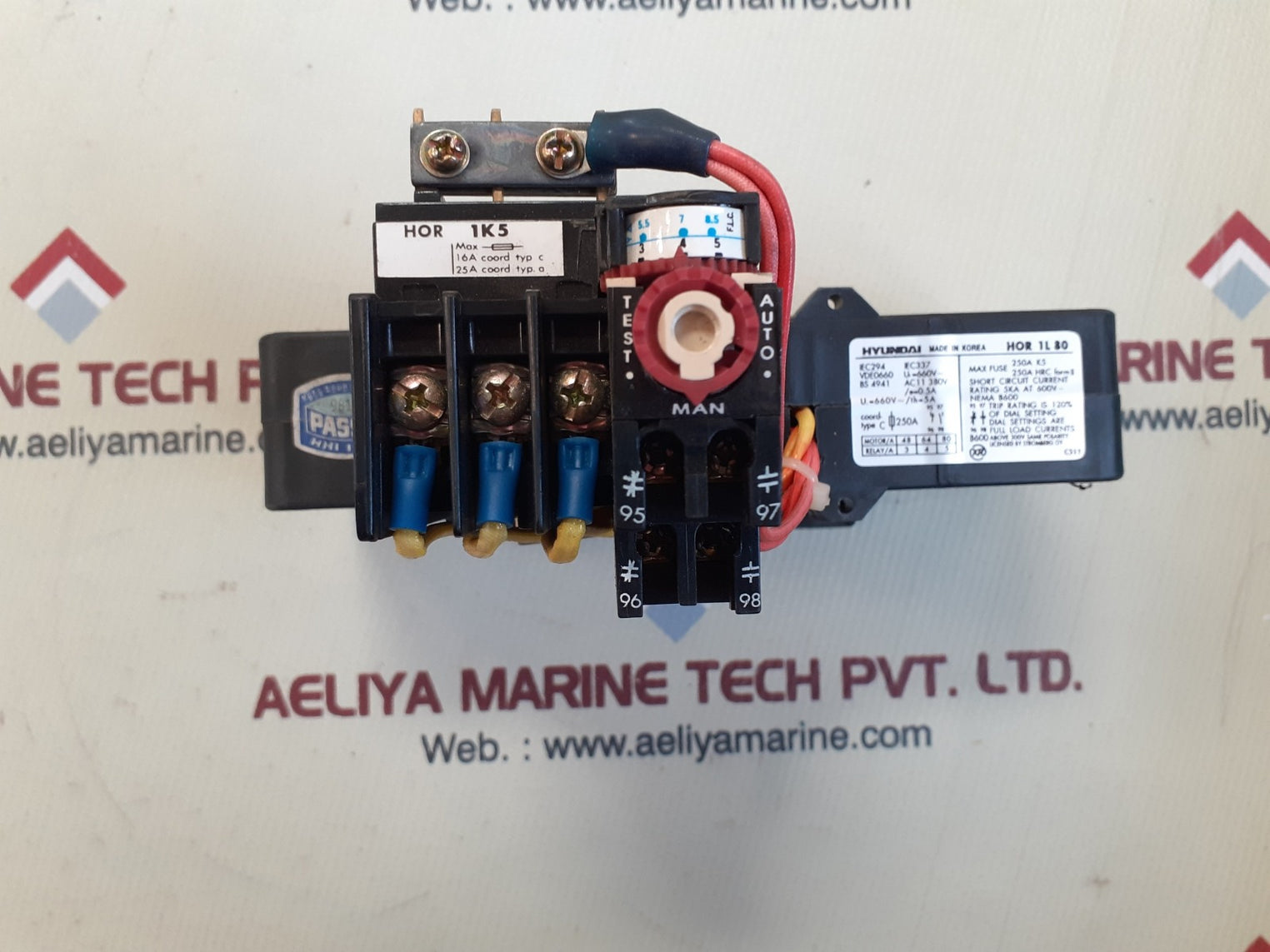 Hyundai hor 1l 80 thermal overload relay