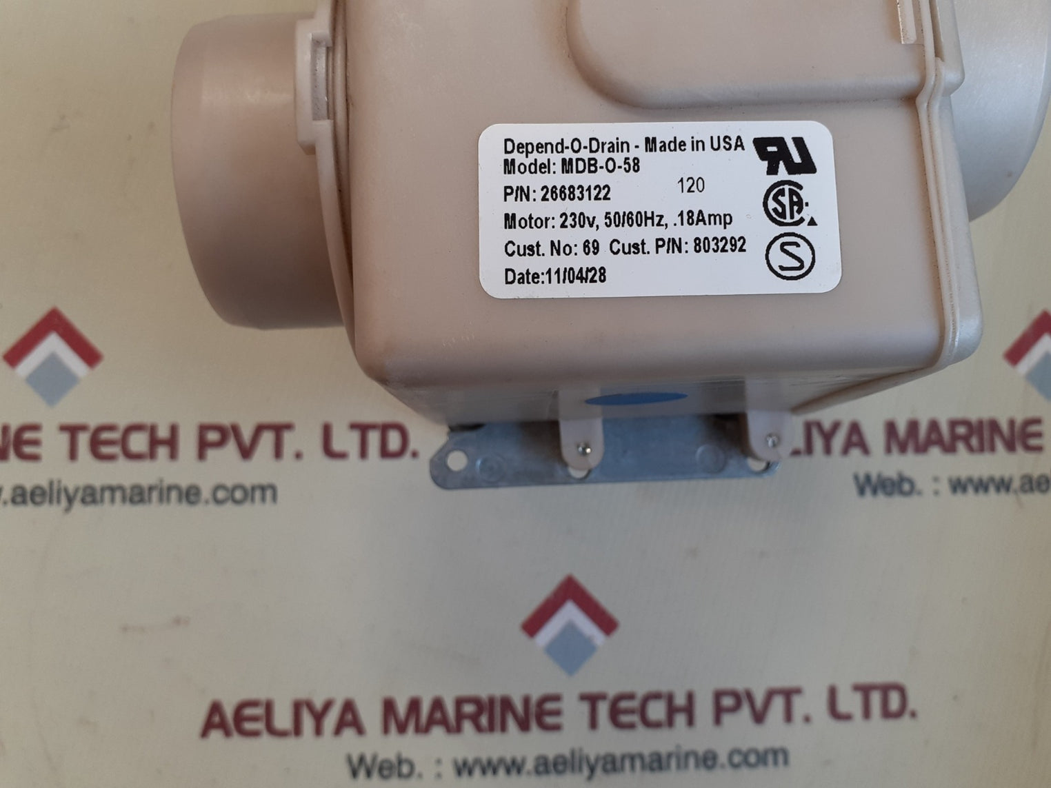 Depend-o-drin mdb-o-58 drain valve 26683122