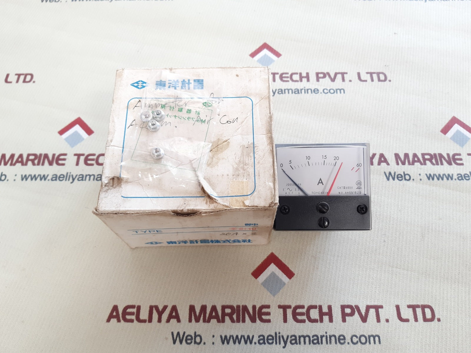Toyo keiki acf-6 amp panel meter