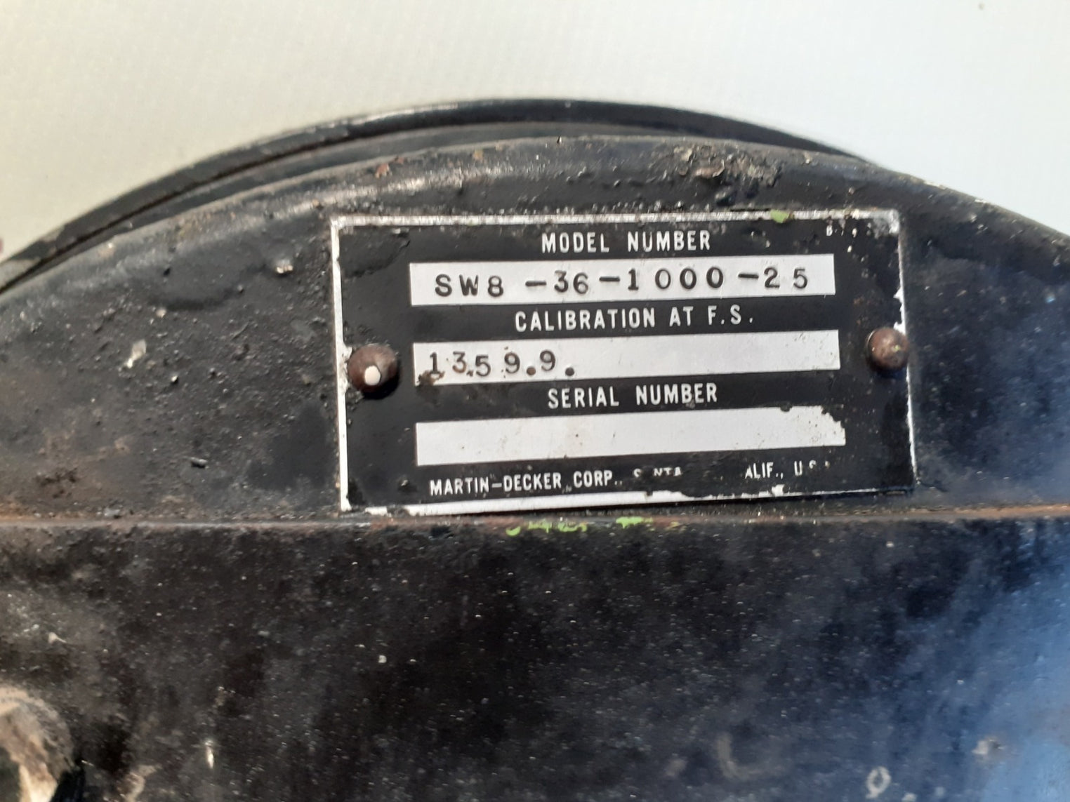 Martin decker sw8-36-1000-25 gauge