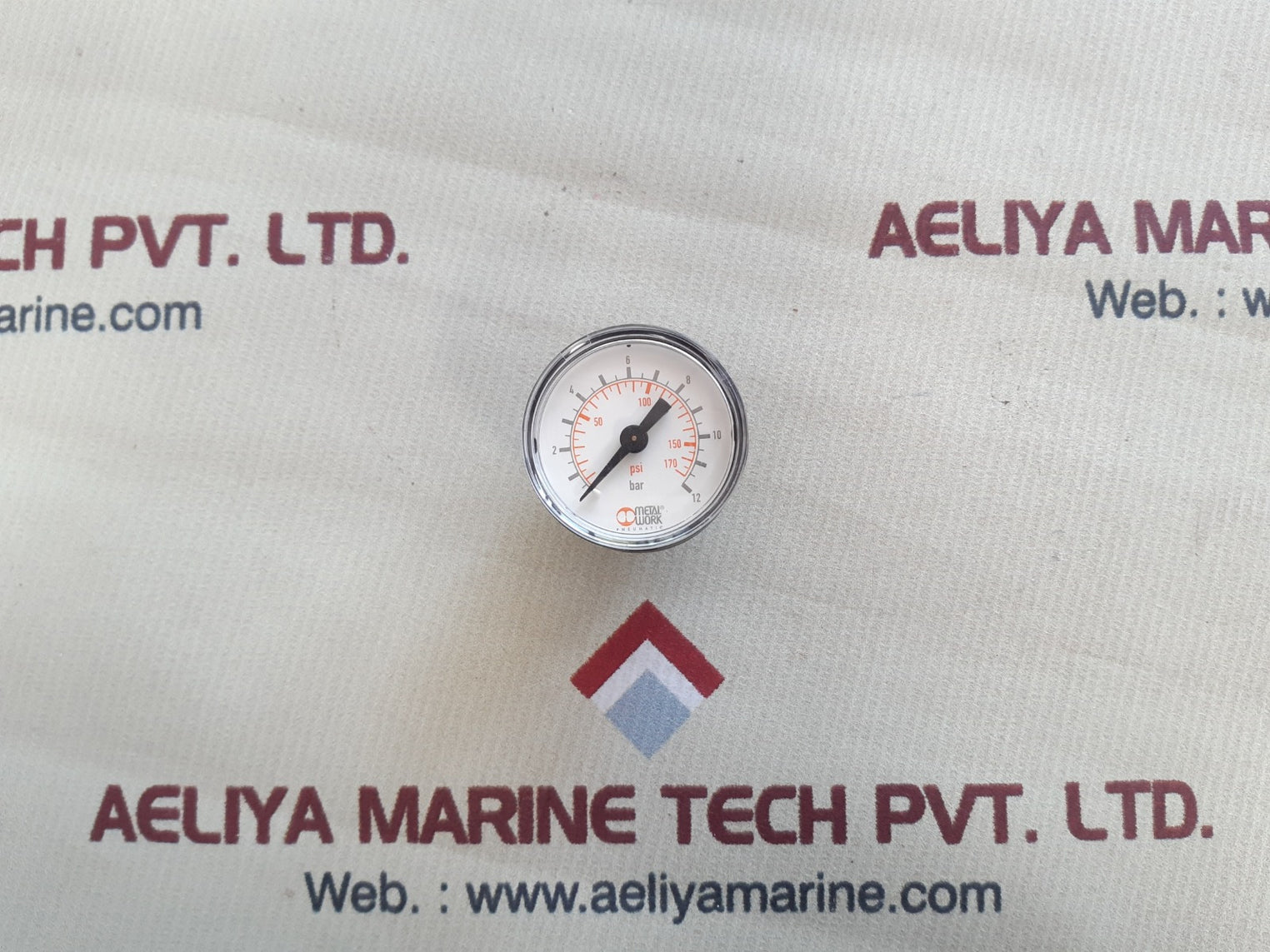 Metal work pneumatic gauge 12-170 psi 2-12 bar