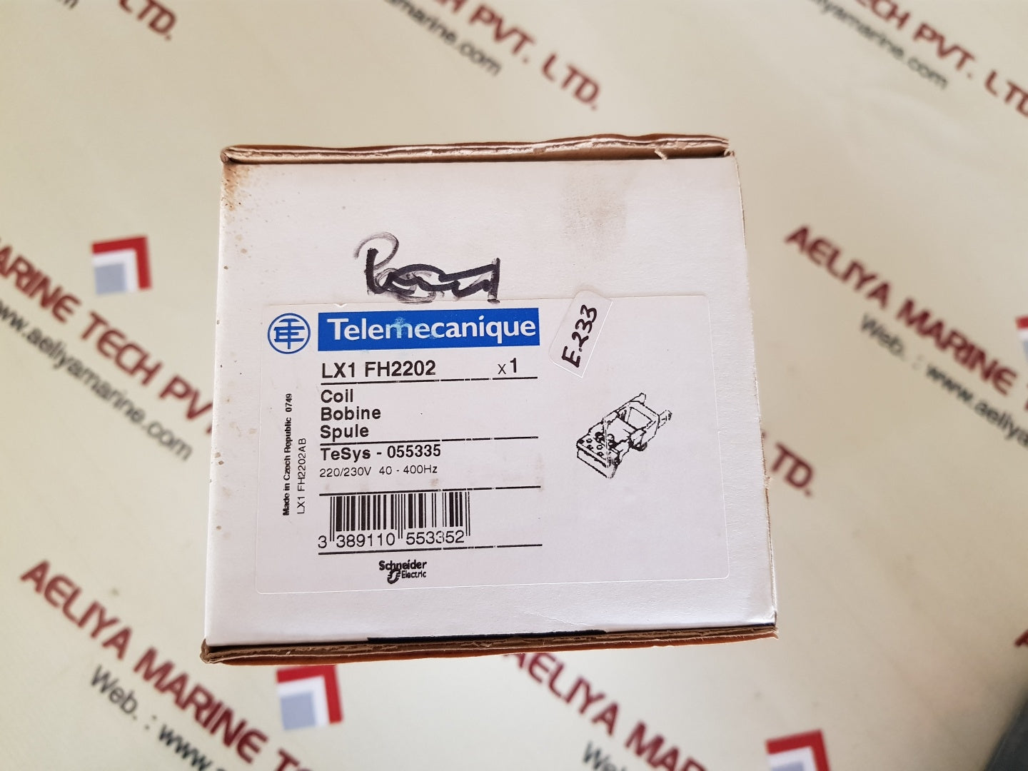 Telemecanique/schneider electric lx1 fh2202 coil