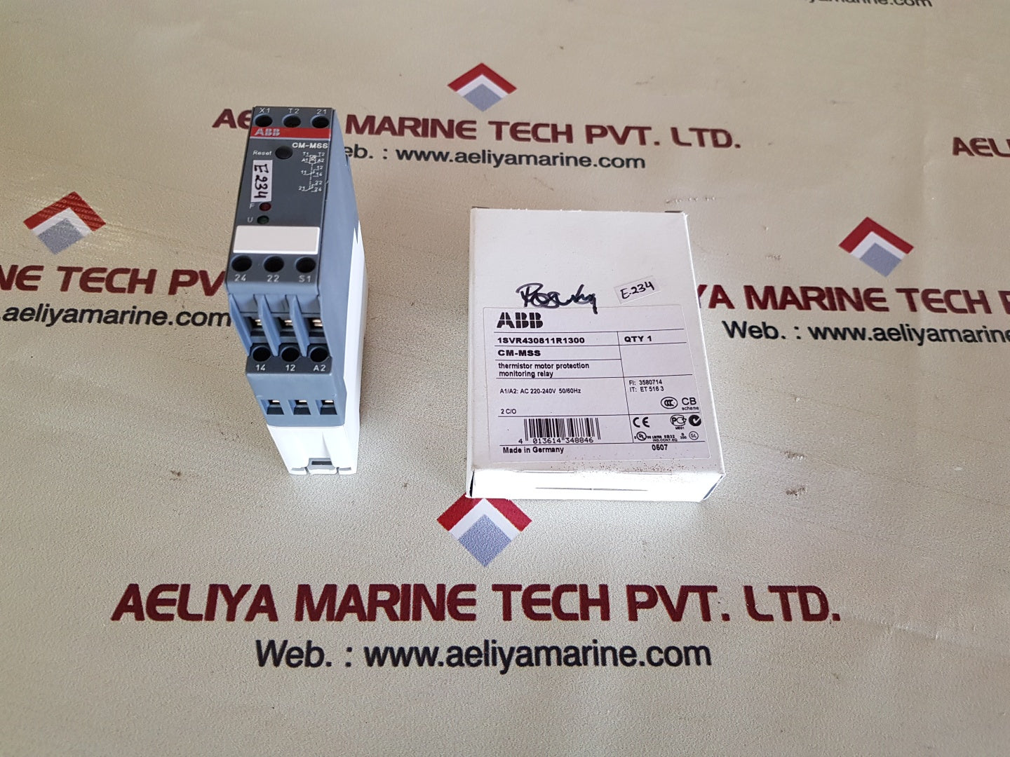 Abb cm-mss 1svr430811r1300 thermistor motor protection monitoring relay