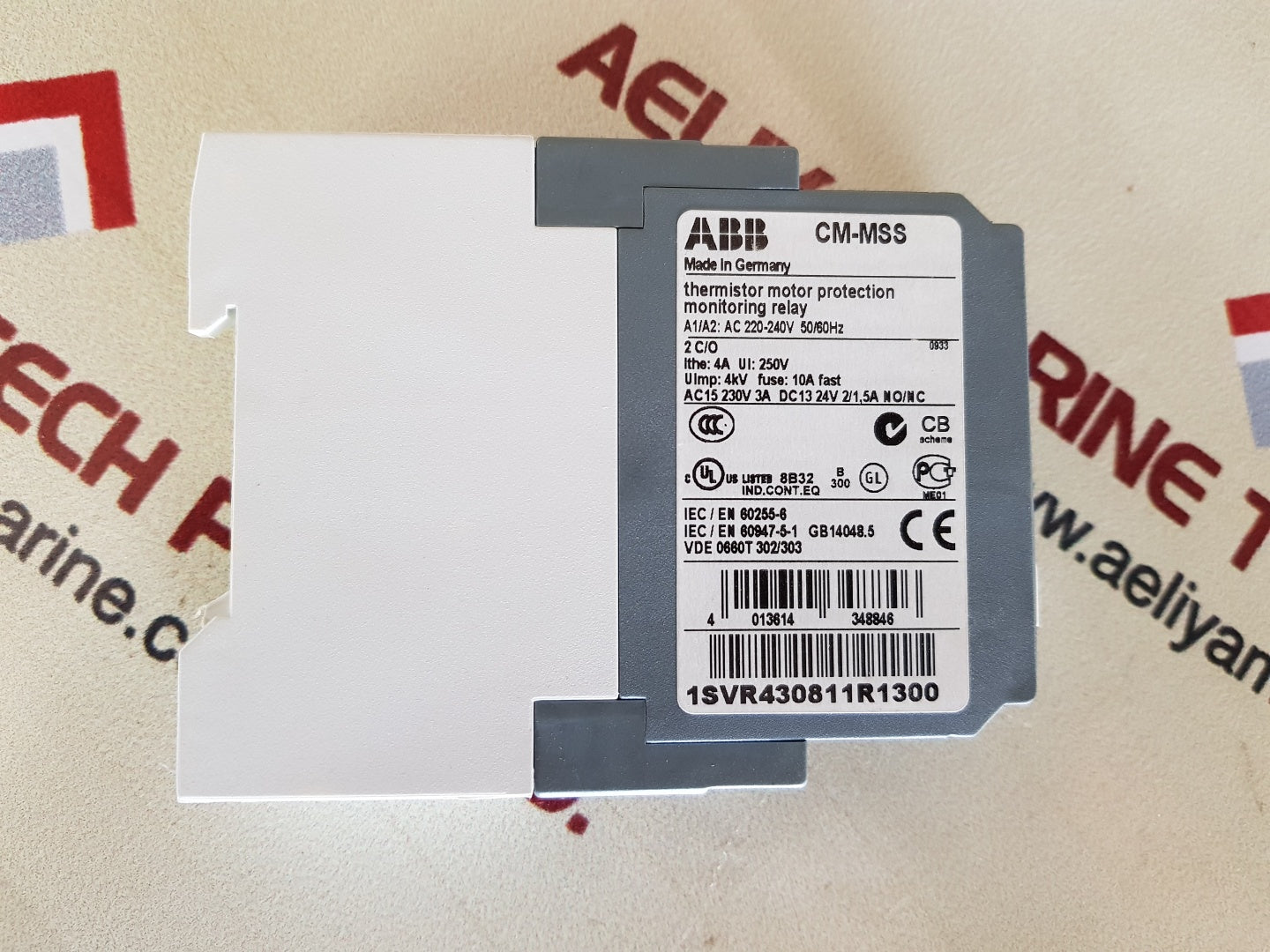 Abb cm-mss 1svr430811r1300 thermistor motor protection monitoring relay