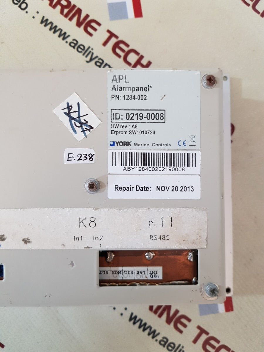 Apl 1284-002 alarm panel