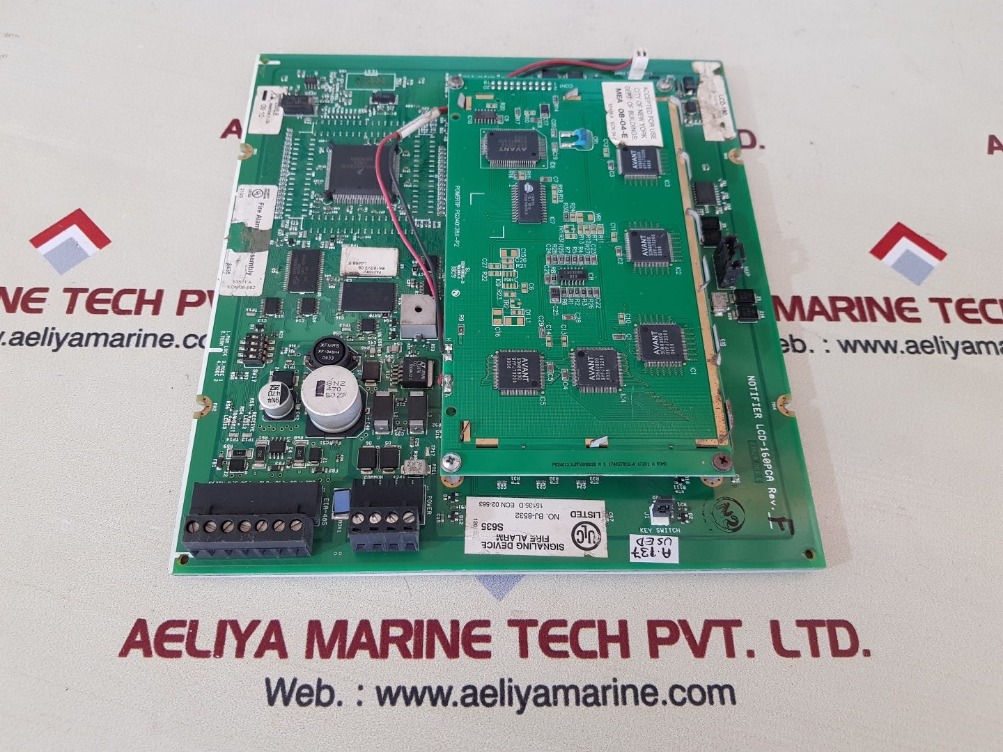 Notifier lcd-160pca signaling device fire alarm rev.F