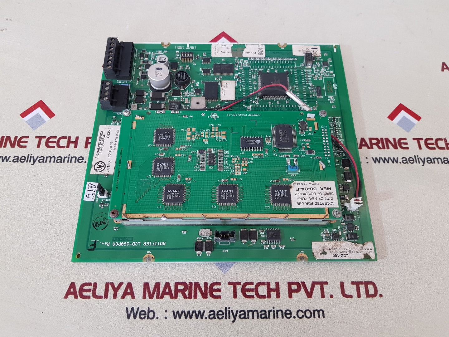 Notifier lcd-160pca signaling device fire alarm rev.F