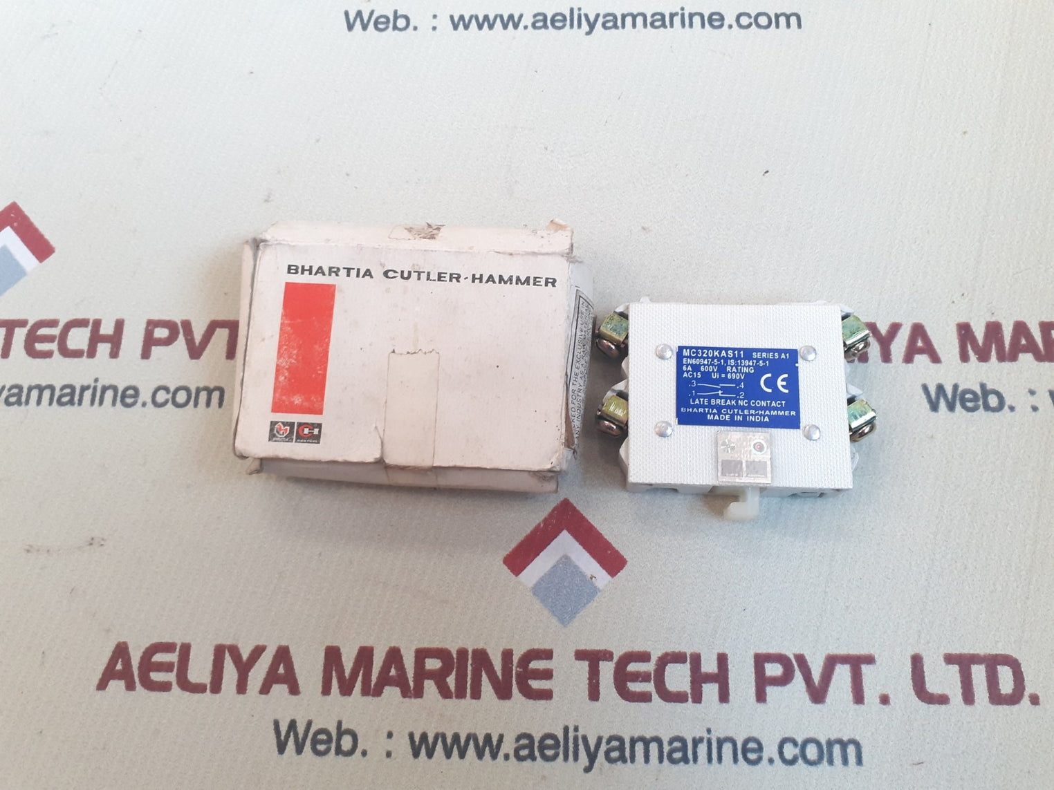 Bhartia cutler-hammer mc320kas11 auxiliary block series A1