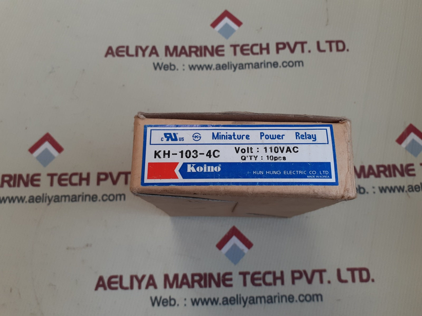 Set of 9x Koino kh-103-4c miniature power relay 110vac