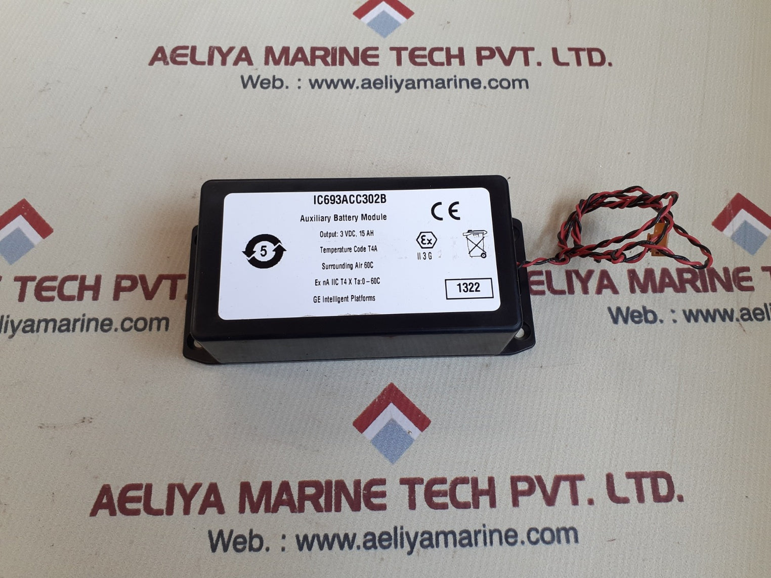 Ge ic693acc302b auxiliary battery module