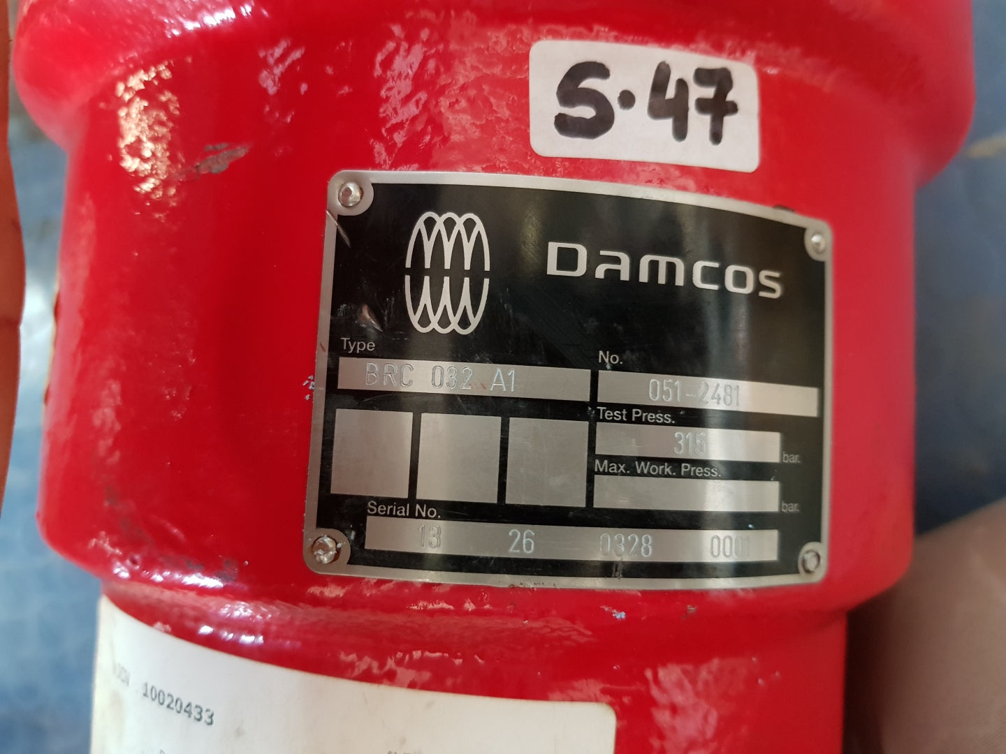 Damcos brc 032 a1 hydraulic rotary actuator