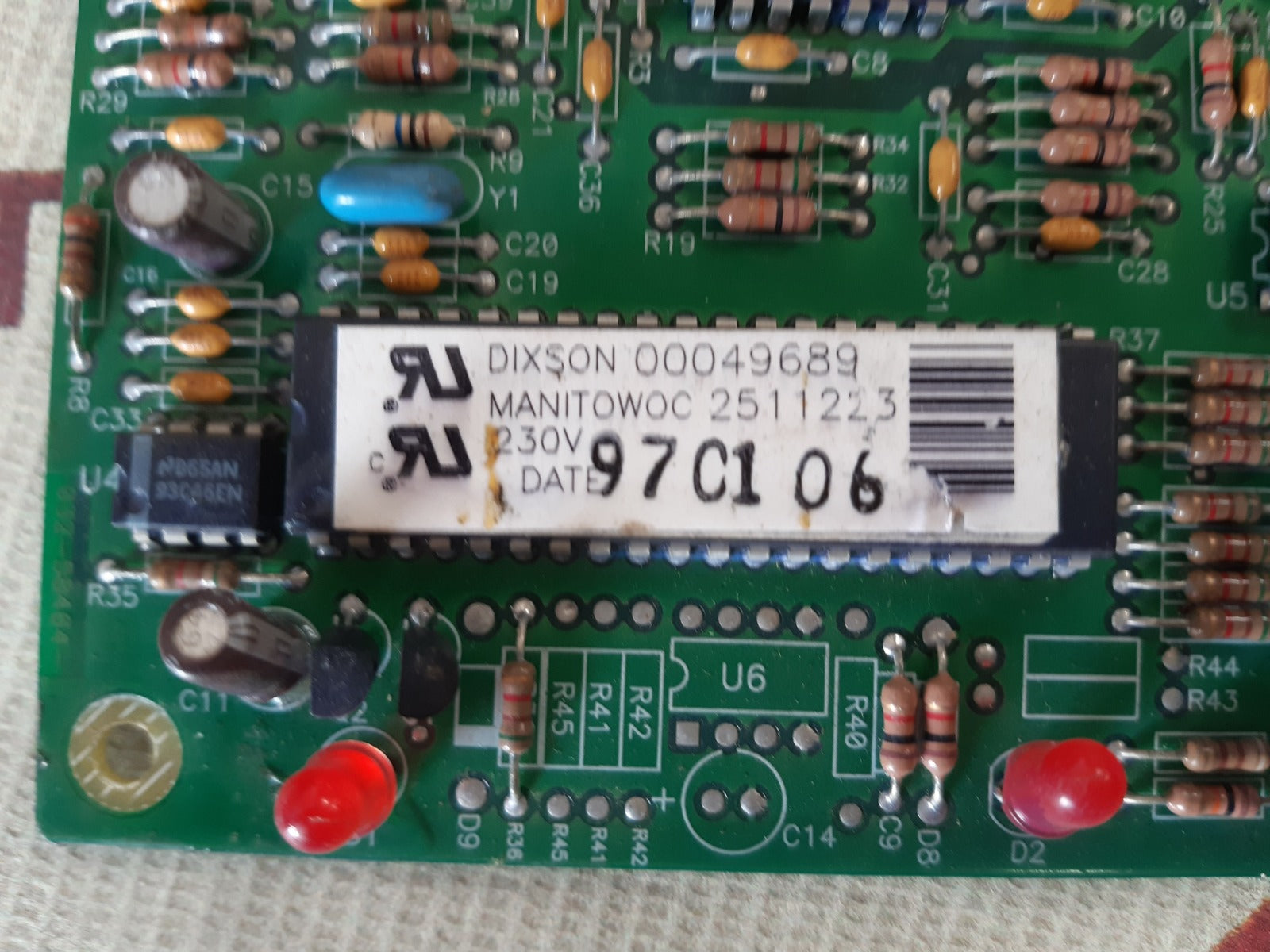 Manitowoc 2511223 /dixson 00049689 control board