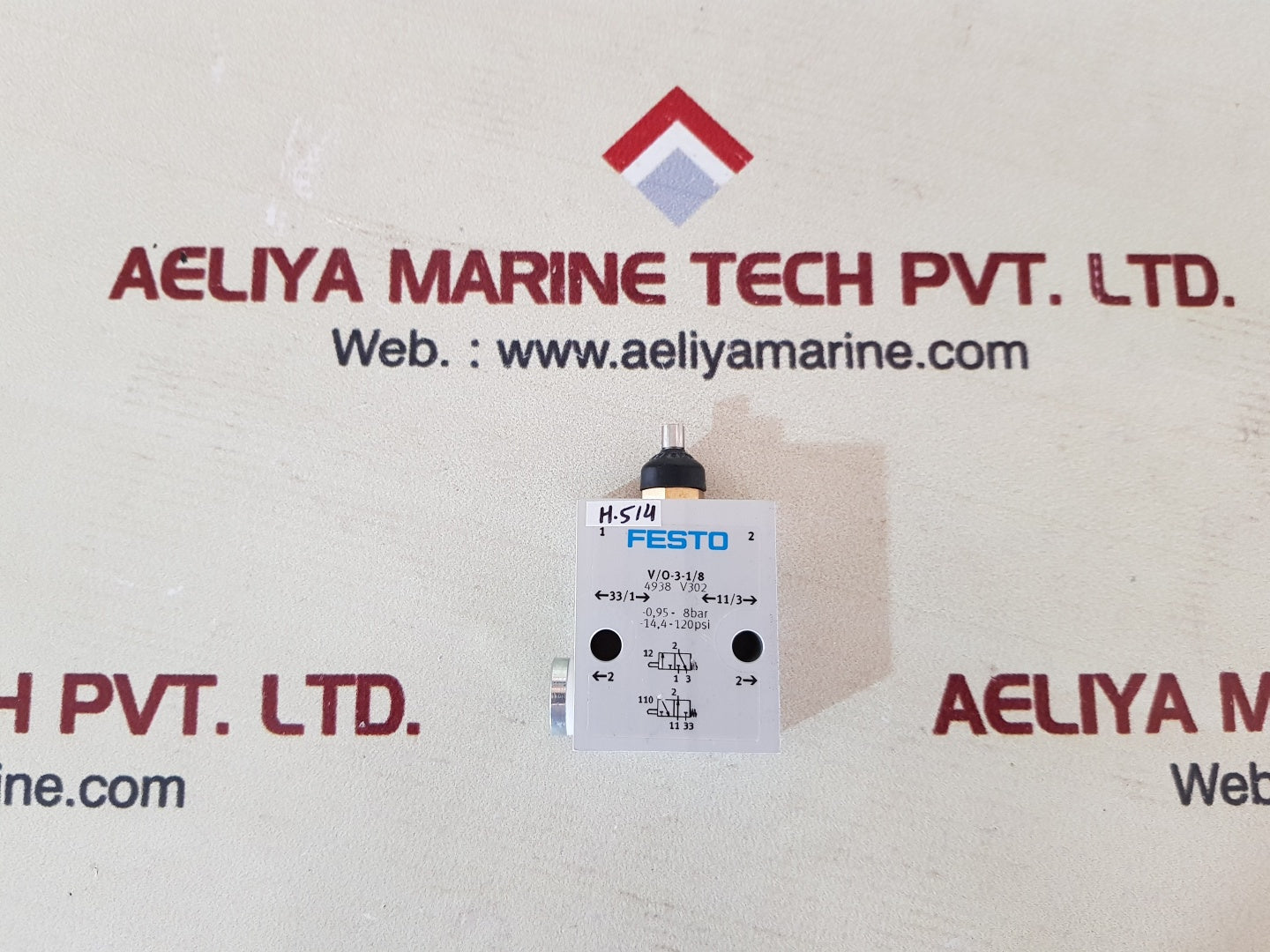 Festo v/o-3-1/8 pneumatic valve