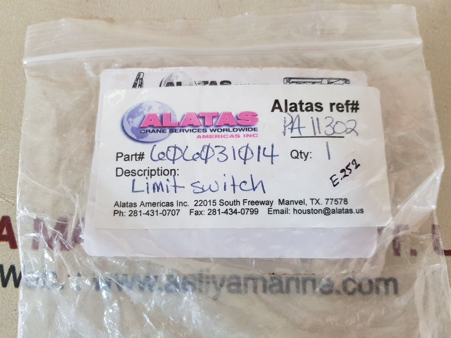 Alatas 606031014 limit switch