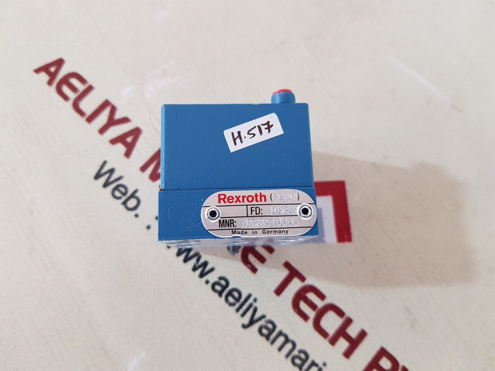 Rexroth 3526010000 Pneumatic Valve 10W25