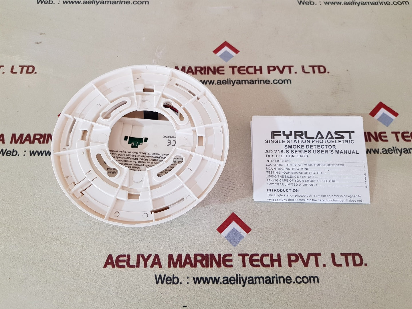 Fyrlaast ad-218-s single station photoelectronic smoke alarm