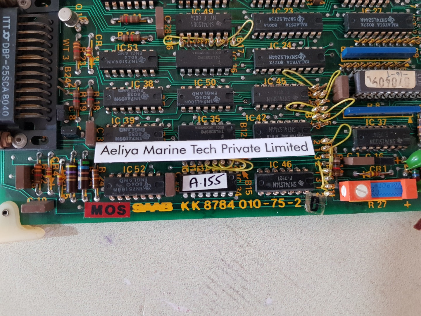 Saab kk8784010-75-2 d pcb card