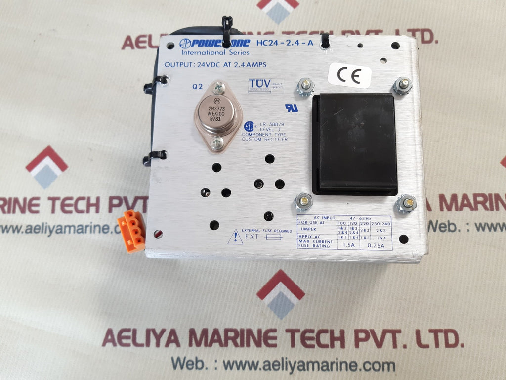 Power-one hc24-2.4-a power supply 24vdc 2.4amps