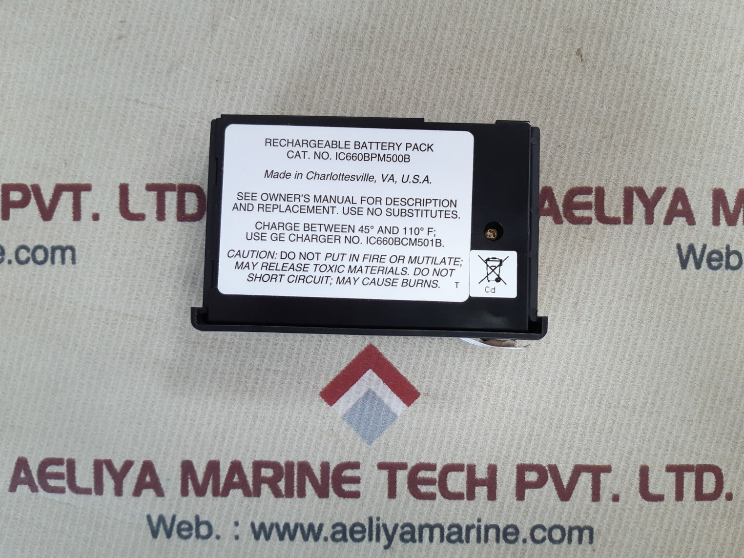 Ge fanuc ic660bpm500b rechargeable battery pack