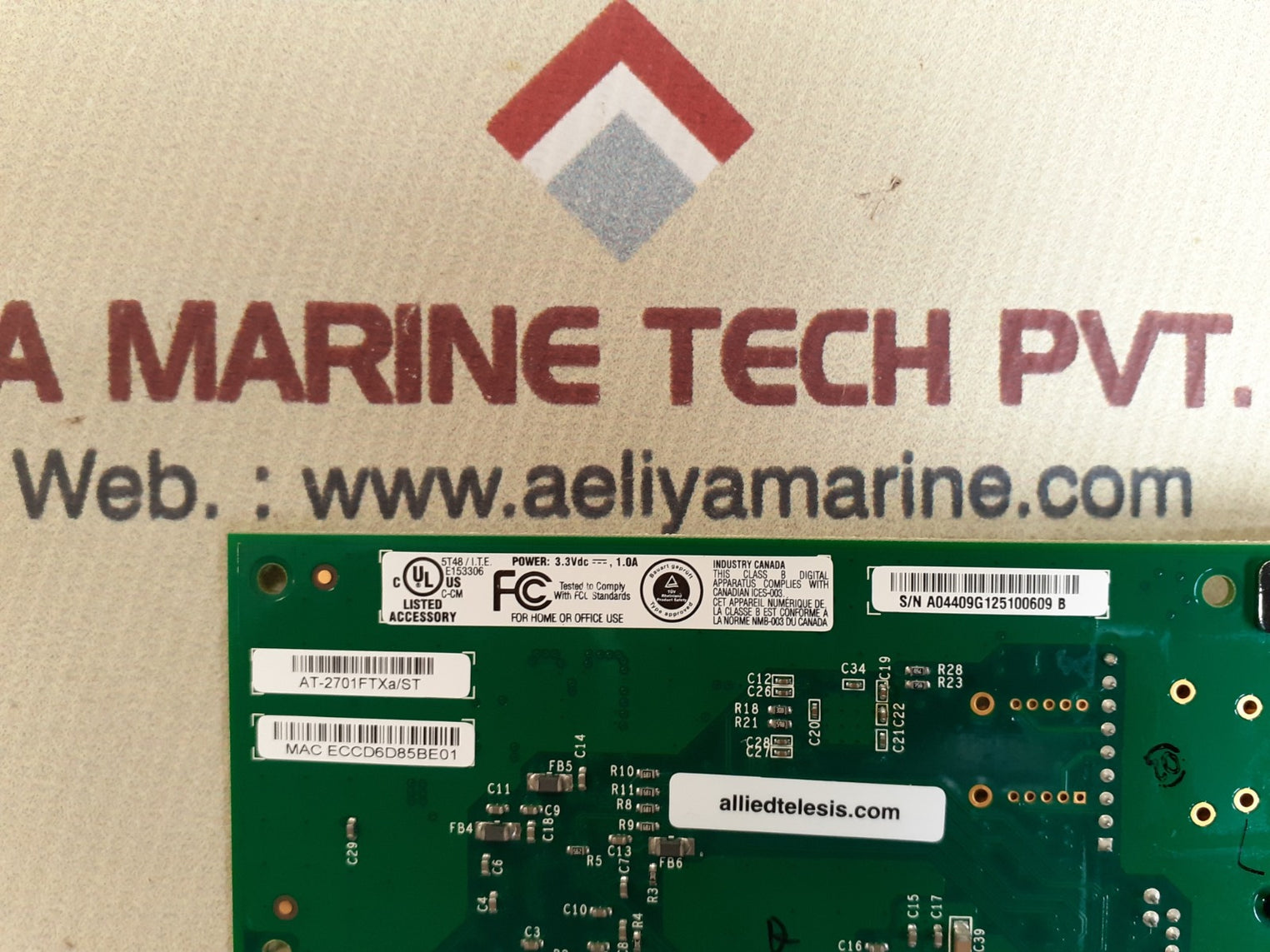 Allied telesis at-2701ftxa/st pcb card