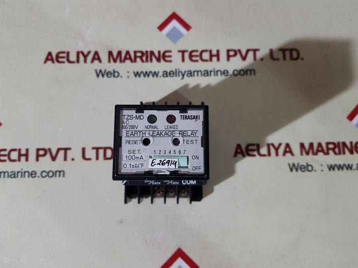 Terasaki Tzs-md Earth Leakage Relay Ac 100/200V