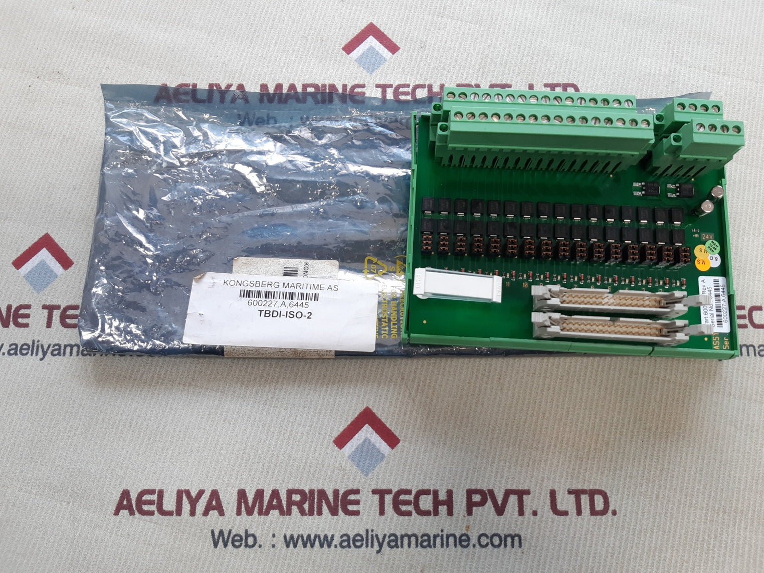 Kongsberg tbdi-iso-2 interface circuit board 600227 rev.A