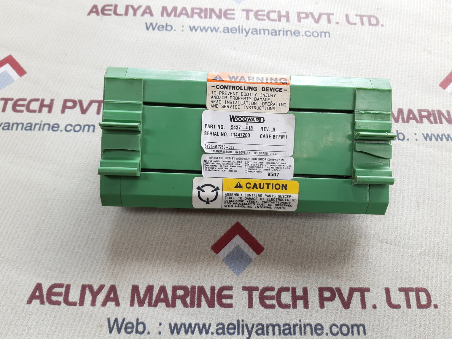 Woodward 5437–418 module netcon derivative analog rev.A