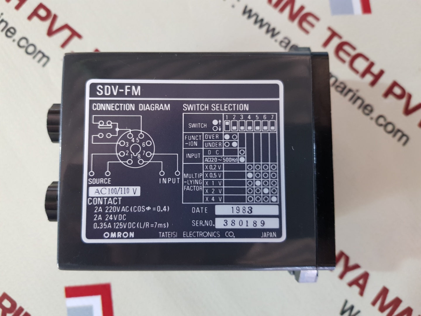Omron Sdv-fm6 Voltage Sensor