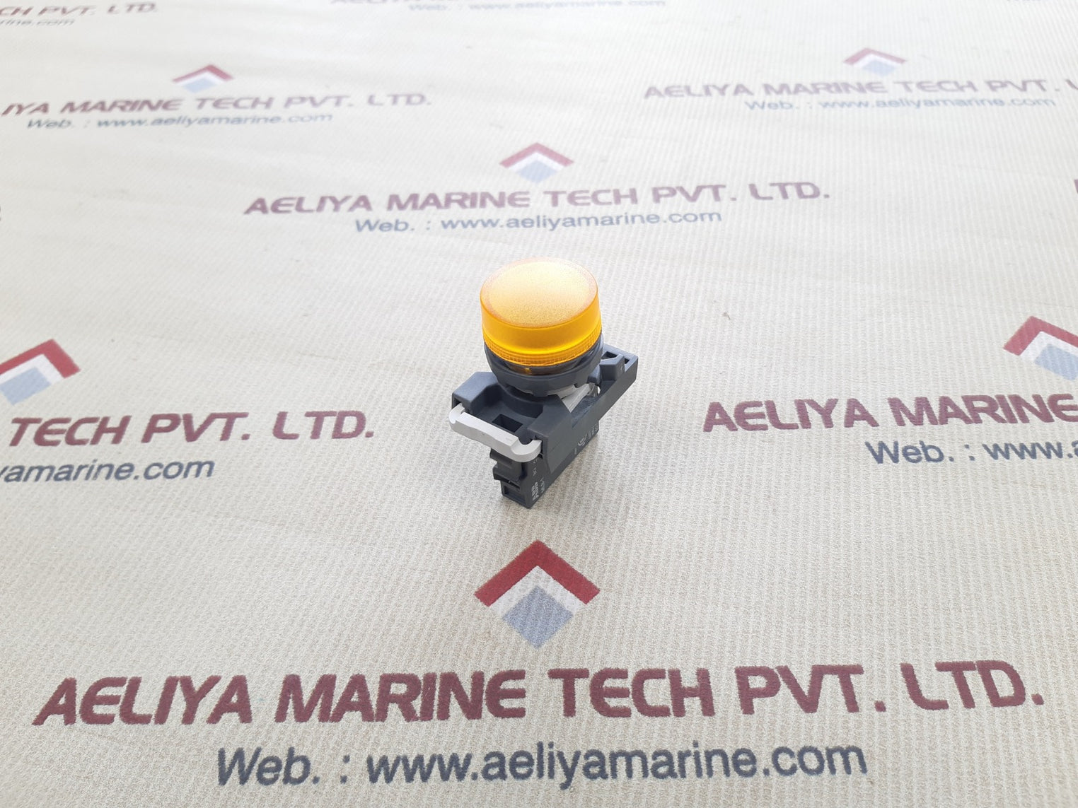 Abb mlb-1 lamp yellow light with contact block