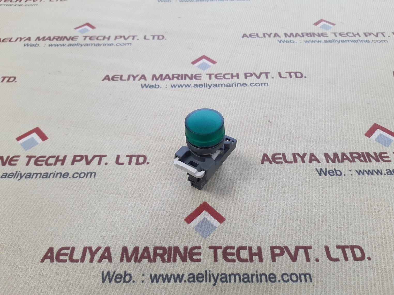 Abb mlb-1 green pilot light with contact block