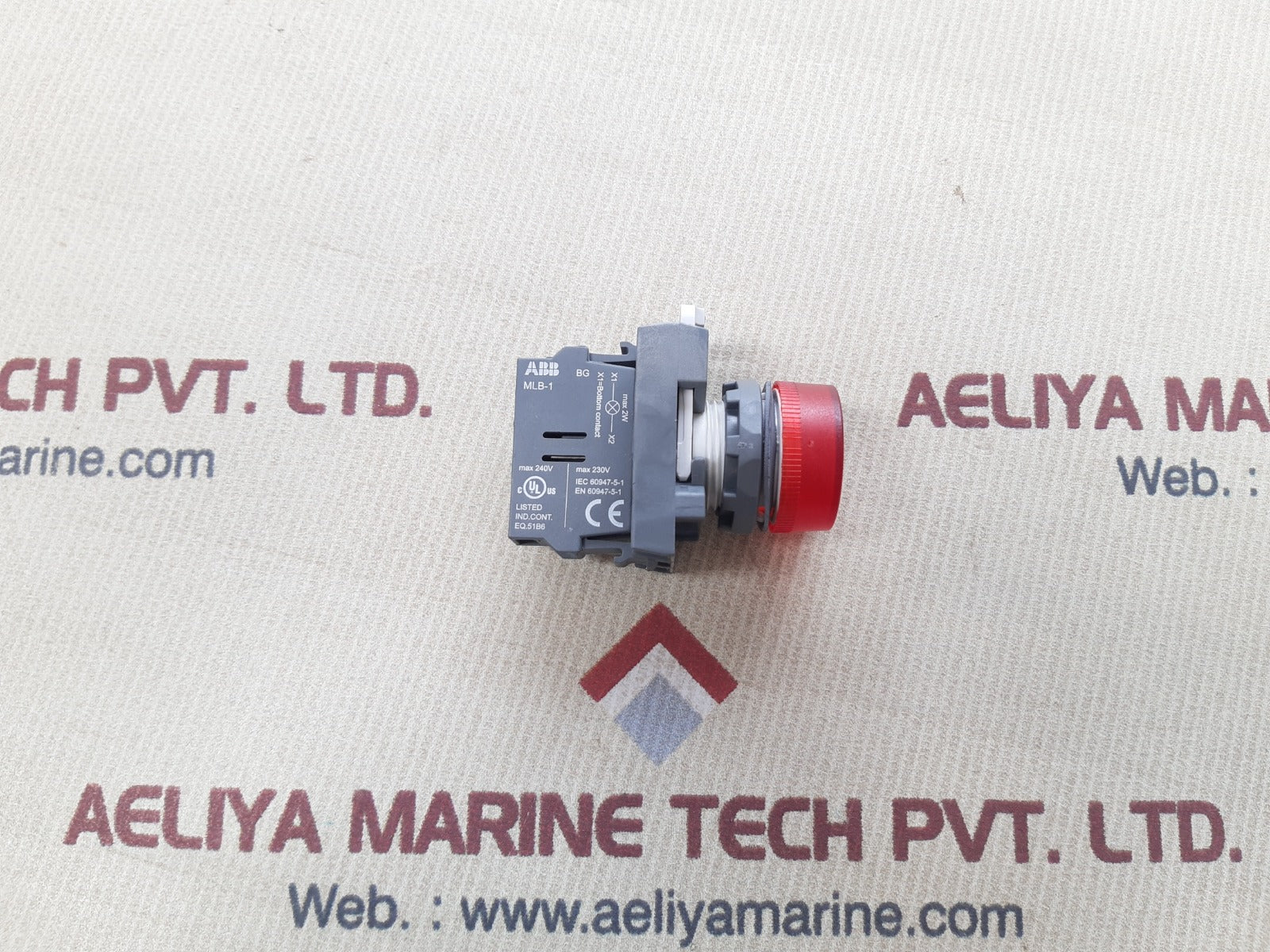 Abb mlb-1 red light with contact block