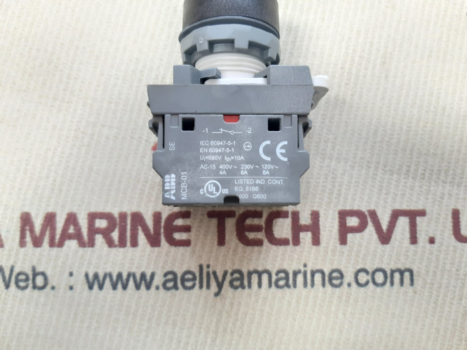 Abb mcb-01 green light with contact block