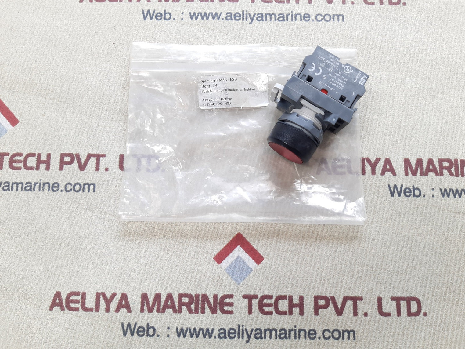 Abb mcb-01 red light with contact block