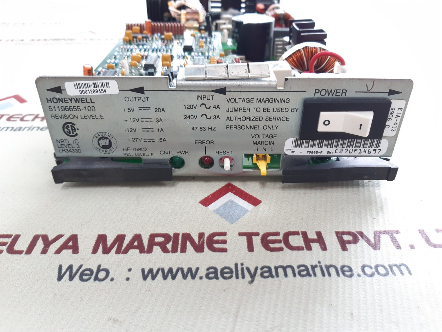 Honeywell 51196655-100 power supply