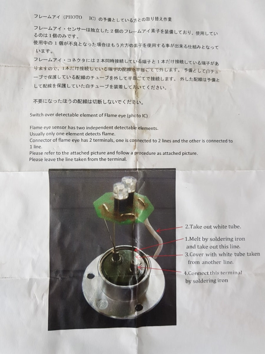 Sunflame Burner (Ssr-1.5) Flame Eye Parts M00372652(1/1)